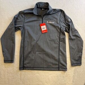The North Face Men's Gray 1/4 Zip Pullover Size M Long‎ Sleeve Casual